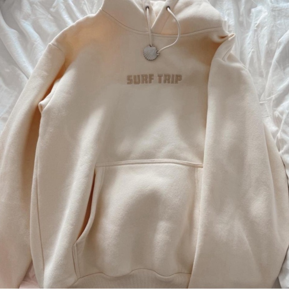 Surf Trip Cream Hoodie